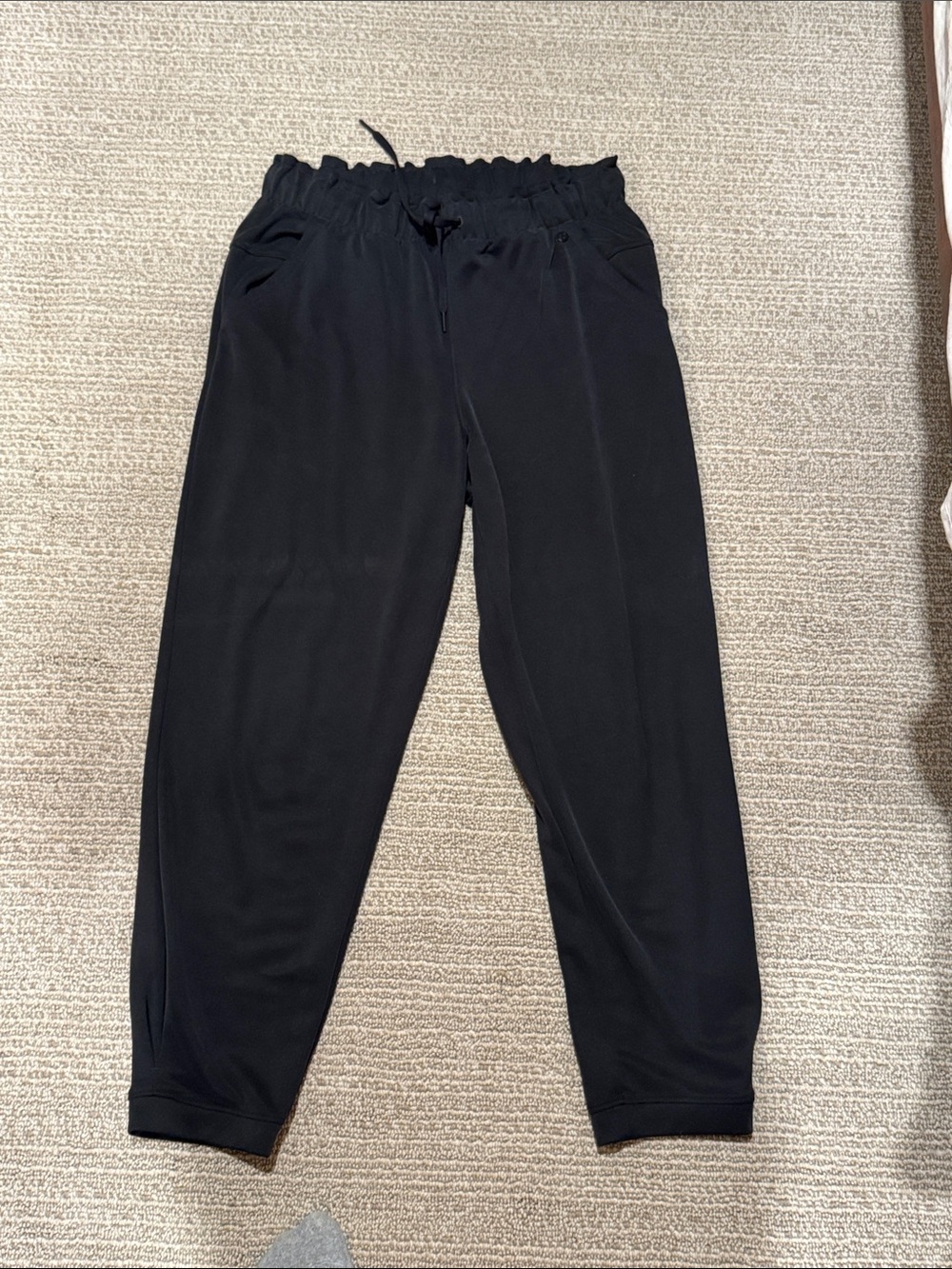 CALIA by Carrie Underwood Black Paperbag Waist Jogger Pants
